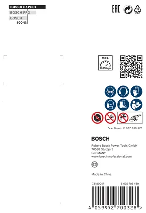 Disco de corte de diamante Bosch EXPERT Hard Ceramic de 76 mm.